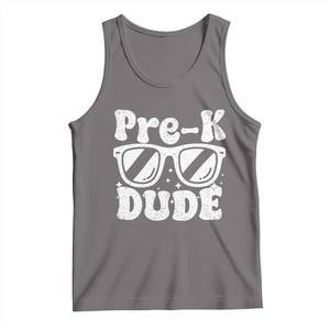 Pre-k Dude Tank Top Funny Back to School First Day of Preschool TS10 Deep Heather Print Your Wear