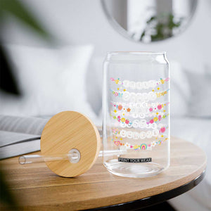 Happy First Day Of School Glass Can Teacher Kids Back To School Bracelets TS10 Print Your Wear