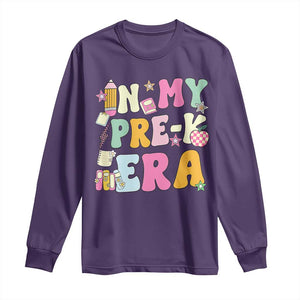 In My Pre-K Era Long Sleeve Shirt Girl Back To School Cute PreSchool Teacher TS10 Purple Print Your Wear