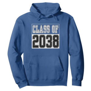 Class of 2038 Hoodie Grow With Me To Graduation TS10 Royal Blue Print Your Wear