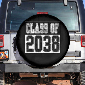 Class of 2038 Spare Tire Cover Grow With Me To Graduation TS10 No hole Black Print Your Wear