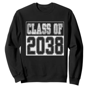 Class of 2038 Sweatshirt Grow With Me To Graduation TS10 Black Print Your Wear