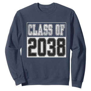 Class of 2038 Sweatshirt Grow With Me To Graduation TS10 Navy Print Your Wear