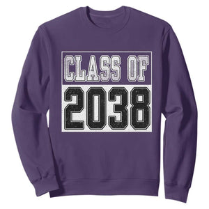 Class of 2038 Sweatshirt Grow With Me To Graduation TS10 Purple Print Your Wear
