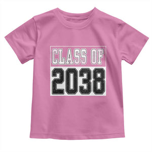 Class of 2038 Toddler T Shirt Grow With Me To Graduation TS10 Azalea Print Your Wear