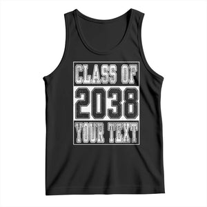 Personalized Class of 2038 Tank Top Custom Name Grow With Me To Graduation TS10 Black Print Your Wear