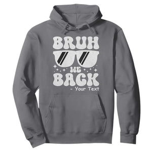 Personalized Back To School Hoodie Custom Name Happy First Day Of School TS10 Charcoal Print Your Wear