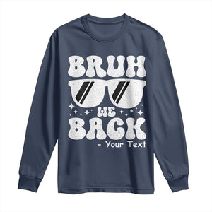 Personalized Back To School Long Sleeve Shirt Custom Name Happy First Day Of School TS10 Navy Print Your Wear