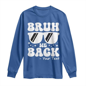 Personalized Back To School Long Sleeve Shirt Custom Name Happy First Day Of School TS10 Royal Blue Print Your Wear
