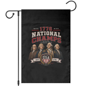 Funny Founding Fathers USA 250th Anniversary Garden Flag 1776 Championship Parody American Flag Vintage Patriotic Humor