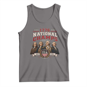 Funny Founding Fathers USA 250th Anniversary Tank Top 1776 Championship Parody American Flag Vintage Patriotic Humor