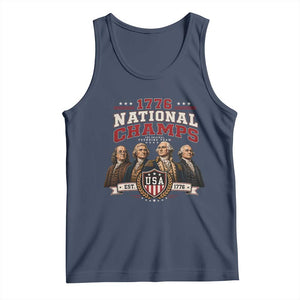 Funny Founding Fathers USA 250th Anniversary Tank Top 1776 Championship Parody American Flag Vintage Patriotic Humor