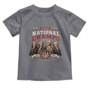 Funny Founding Fathers USA 250th Anniversary Toddler T Shirt 1776 Championship Parody American Flag Vintage Patriotic Humor
