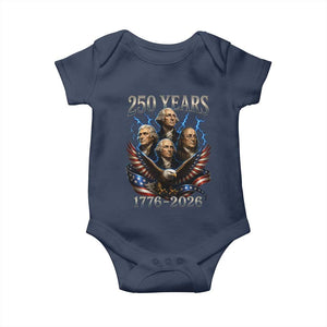 Founding Fathers USA 250th Anniversary Baby Onesie Vintage 250 Years 1776 2026 Patriotic Eagle American Flag