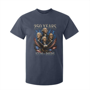 Founding Fathers USA 250th Anniversary T Shirt For Kid Vintage 250 Years 1776 2026 Patriotic Eagle American Flag