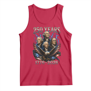 Founding Fathers USA 250th Anniversary Tank Top Vintage 250 Years 1776 2026 Patriotic Eagle American Flag