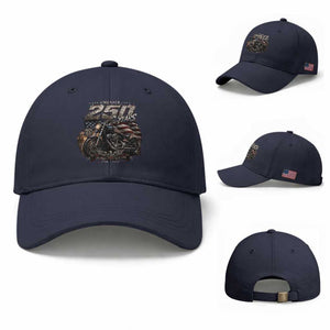 Retro Biker USA 250th Anniversary Baseball Cap Vintage Motorcycle American Flag Route 66 Highway