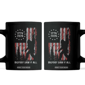 Bigfoot Sasquatch USA 250th Anniversary Coffee Mug Retro Bigfoot Saw It All 250 Years 1776 2026 4th of July