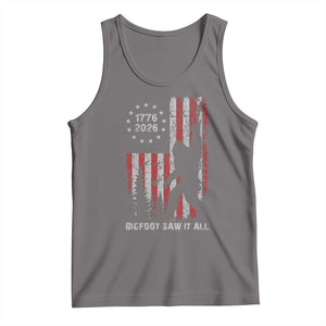 Bigfoot Sasquatch USA 250th Anniversary Tank Top Retro Bigfoot Saw It All 250 Years 1776 2026 4th of July