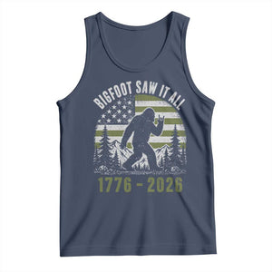 Retro Bigfoot Saw It All USA 250th Anniversary Tank Top 250 Years 1776 2026 4th of July Sasquatch Flag