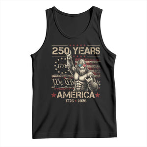 Bigfoot Sasquatch USA 250th Anniversary Tank Top Retro 250 Years 1776 2026 4th of July Independence Day