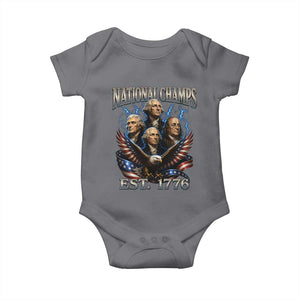 Founding Fathers USA 250th Anniversary Baby Onesie Vintage National Champions 250 Years Patriotic American Flag