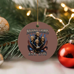 Founding Fathers USA 250th Anniversary Ceramic Ornament Vintage National Champions 250 Years Patriotic American Flag