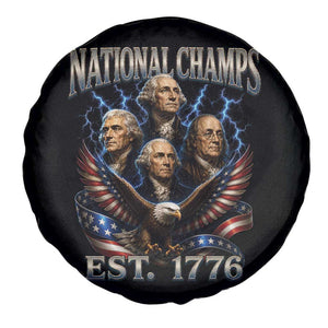 Founding Fathers USA 250th Anniversary Spare Tire Cover Vintage National Champions 250 Years Patriotic American Flag