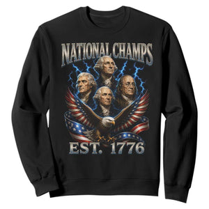 Founding Fathers USA 250th Anniversary Sweatshirt Vintage National Champions 250 Years Patriotic American Flag