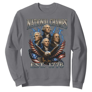 Founding Fathers USA 250th Anniversary Sweatshirt Vintage National Champions 250 Years Patriotic American Flag