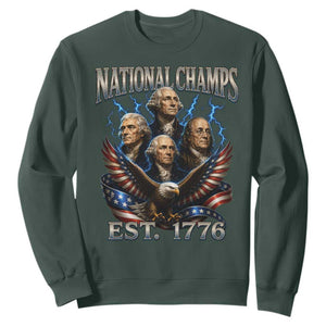 Founding Fathers USA 250th Anniversary Sweatshirt Vintage National Champions 250 Years Patriotic American Flag
