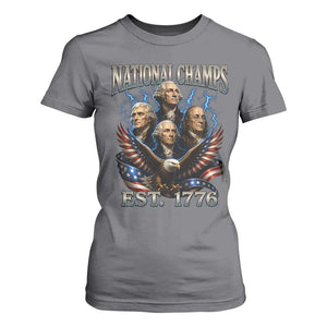 Founding Fathers USA 250th Anniversary T Shirt For Women Vintage National Champions 250 Years Patriotic American Flag
