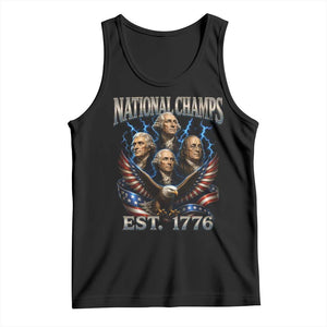 Founding Fathers USA 250th Anniversary Tank Top Vintage National Champions 250 Years Patriotic American Flag