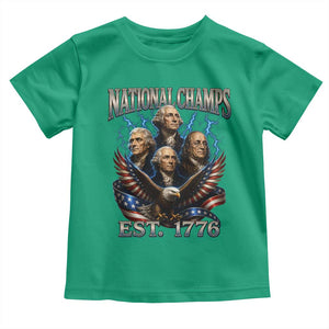 Founding Fathers USA 250th Anniversary Toddler T Shirt Vintage National Champions 250 Years Patriotic American Flag