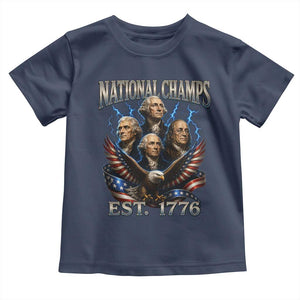 Founding Fathers USA 250th Anniversary Toddler T Shirt Vintage National Champions 250 Years Patriotic American Flag