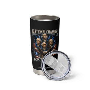 Founding Fathers USA 250th Anniversary Tumbler Cup Vintage National Champions 250 Years Patriotic American Flag