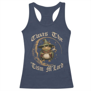 Twas the Tism MLord Frog Racerback Tank Top Funny Anti Social Meme TS10 Navy Print Your Wear