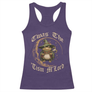 Twas the Tism MLord Frog Racerback Tank Top Funny Anti Social Meme TS10 Purple Print Your Wear