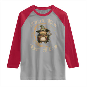 Twas the Tism MLord Frog Raglan Shirt Funny Anti Social Meme TS10 Sport Gray Red Print Your Wear