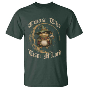 Twas the Tism MLord Frog T Shirt Funny Anti Social Meme TS10 Dark Forest Green Print Your Wear