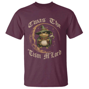 Twas the Tism MLord Frog T Shirt Funny Anti Social Meme TS10 Maroon Print Your Wear