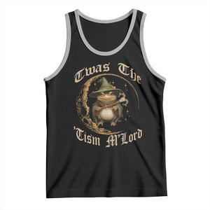 Twas the Tism MLord Frog Tank Top Funny Anti Social Meme TS10 Black Athletic Heather Print Your Wear
