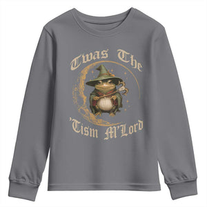 Twas the Tism MLord Frog Youth Sweatshirt Funny Anti Social Meme TS10 Charcoal Print Your Wear