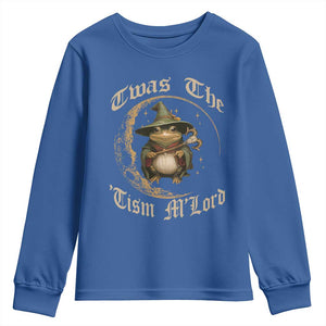 Twas the Tism MLord Frog Youth Sweatshirt Funny Anti Social Meme TS10 Royal Blue Print Your Wear