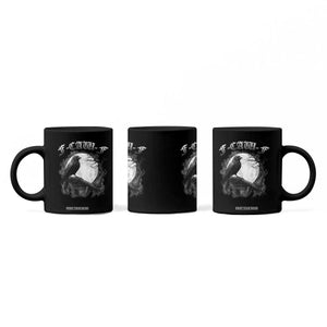 Black Crow F-Caw-F Coffee Mug Funny Raven Moon Gothic Adult Humor TS10 Print Your Wear