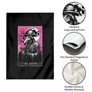 Plague Doctor Tarot Card Garden Flag Mysterious Horror Death Occult Satanic TS10 Print Your Wear