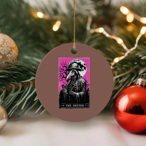 Plague Doctor Tarot Card Ceramic Ornament Mysterious Horror Death Occult Satanic TS10 1pc Mocha Print Your Wear