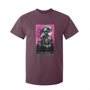Plague Doctor Tarot Card T Shirt For Kid Mysterious Horror Death Occult Satanic TS10 Maroon Print Your Wear