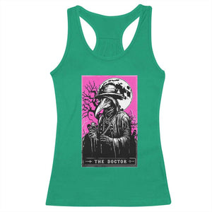 Plague Doctor Tarot Card Racerback Tank Top Mysterious Horror Death Occult Satanic TS10 Irish Green Print Your Wear