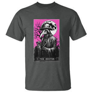 Plague Doctor Tarot Card T Shirt Mysterious Horror Death Occult Satanic TS10 Dark Heather Print Your Wear